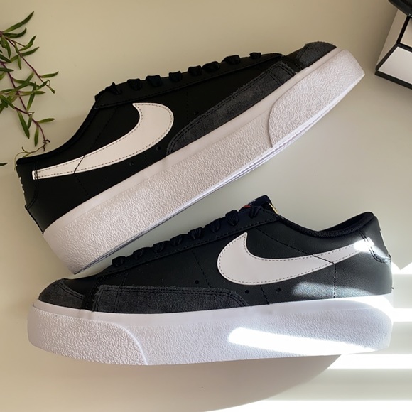 New Nike Blazer low platform black sneakers shoes - Picture 8 of 10